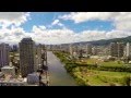 Ala Wai Canal at Waikiki, Honolulu, Hawaii