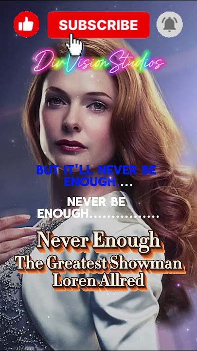 Never Enough - The Greatest Showman | Karaoke with Lyrics Shorts | Loren Allred
