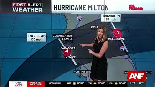 First Alert Forecast: Milton Makes Landfall Tonight Bringing Significant Rain, Wind, and Flooding...