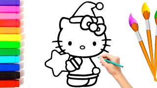 Beautiful Hello Kitty Drawing, Painting & Coloring For Kids and Toddlers_ Child Art