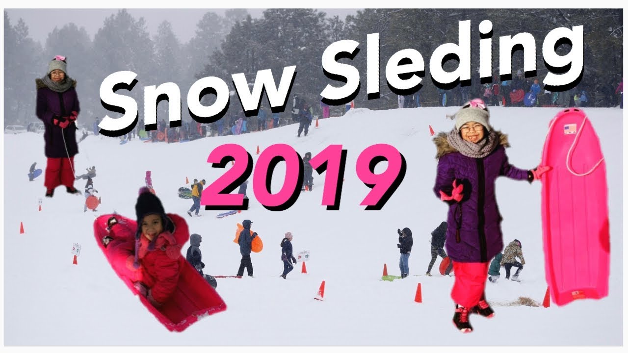 Snow Sledding Having Fun With Family & Friend YouTube