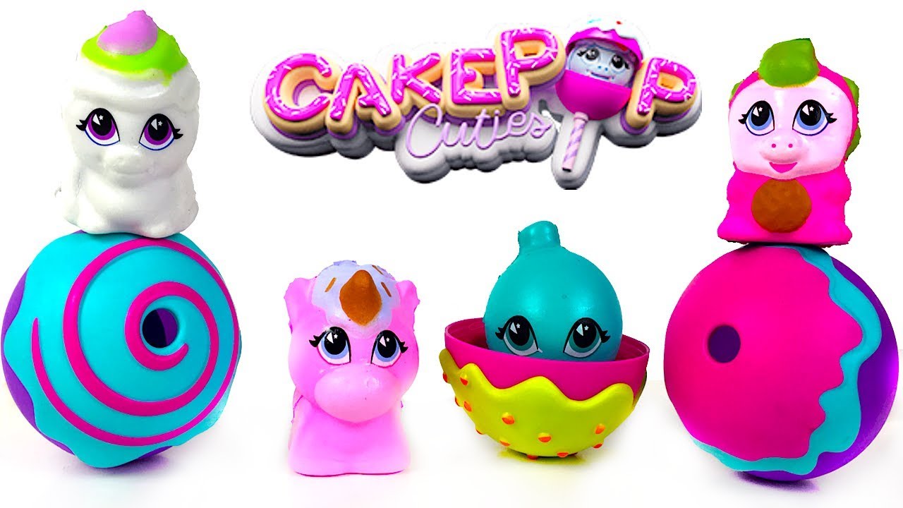 UNBOXING CAKEPOP CUTIES SERIES ONE WITH MYSTERY CUTIES INSIDE AND PLAY FUN AT THE AMUSEMENT PARK