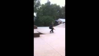 Double heel flip tre flip darkslide by www.completeskateboards.nl teamrider Luigi Ribeiro da Palma