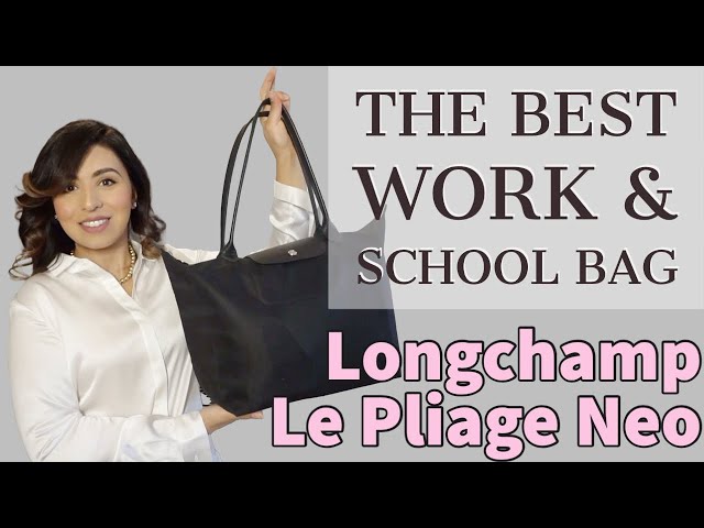 REVIEW & WIMB - LONGCHAMP LE PLIAGE NEO TOTE BAG - THE BEST BAG FOR WORK OR  SCHOOL - ZOOMONI INSERT 