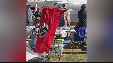 Nazi flag for sale at local flea market