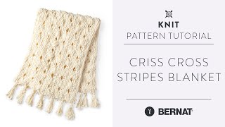 How to Knit a Blanket with the Crossed-Stitch Technique | Free Knitting Pattern