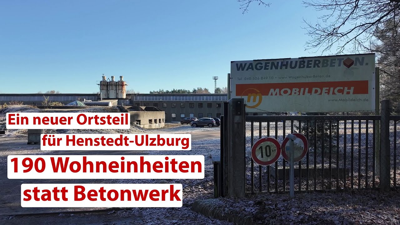 Ein neuer Ortsteil für Henstedt-Ulzburg - 190 Wohneinheiten statt Betonwerk