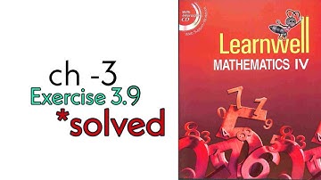 class 4 ,Learnwell Mathematics 4 , exercise 3.9, solved , solutions , study coach, CBSE ,LEARNWELL