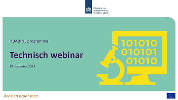 Technisch webinar HDAB-NL | 24 november 2025