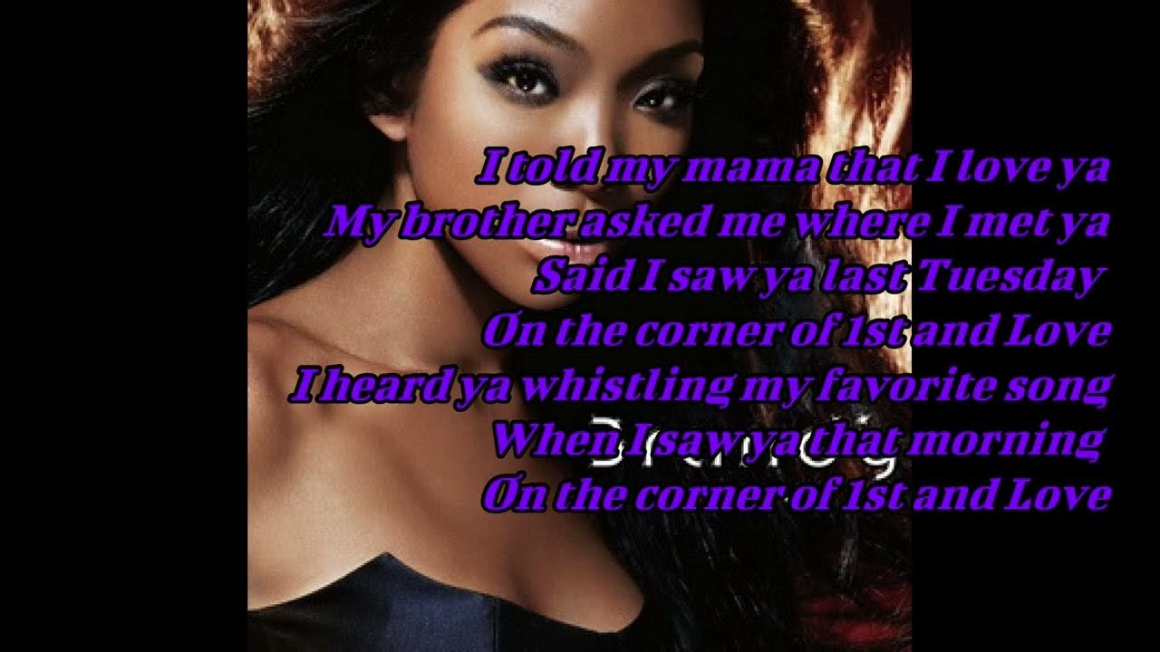 Brandy Love Is All That Matters Lyrics Brandy - 1ST & Love (lyrics) - YouTube