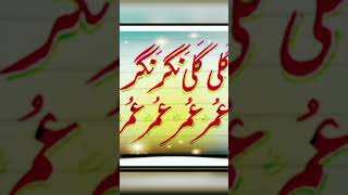 Calligraphy Gali Gali Nagar Nagar Umar Umar  1 Muharram Ul Haram Yummy Shahadat Hazrat Umar Farooq