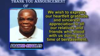 Francis Charles Thank You