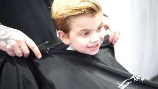 Barber kid pasa a paso corte de niños