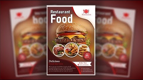 How to Design a Professional Restaurant Flyer in CorelDRAW | Step-by-Step Tutorial