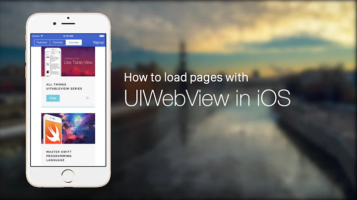 iOS Development Tutorial - UIControl Series How to Use UIWebView