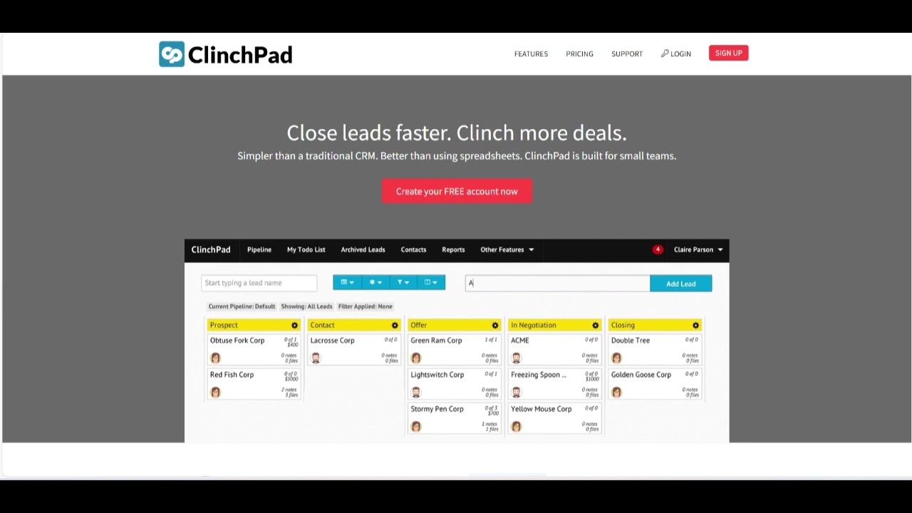 🔥 ClinchPad Review: A Simple and Efficient CRM for Small Businesses