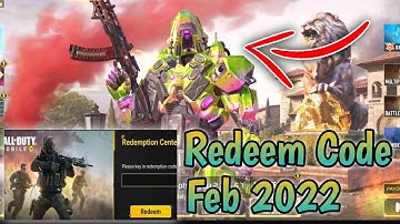 February 2022 Redeem Code Codm | Call Of Duty Mobile Redeem Code | Codm Codes | Today Redeem Code