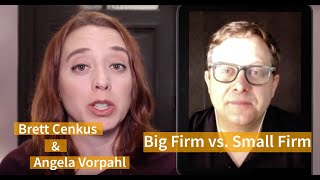 Big Firm vs  Small Firm - Whats the Best Law Firm for You by Brett Cenkus 1,674 views 4 years ago 4 minutes, 13 seconds