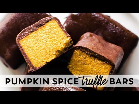 Pumpkin Spice Truffle Bars {vegan, paleo, date-sweetened}