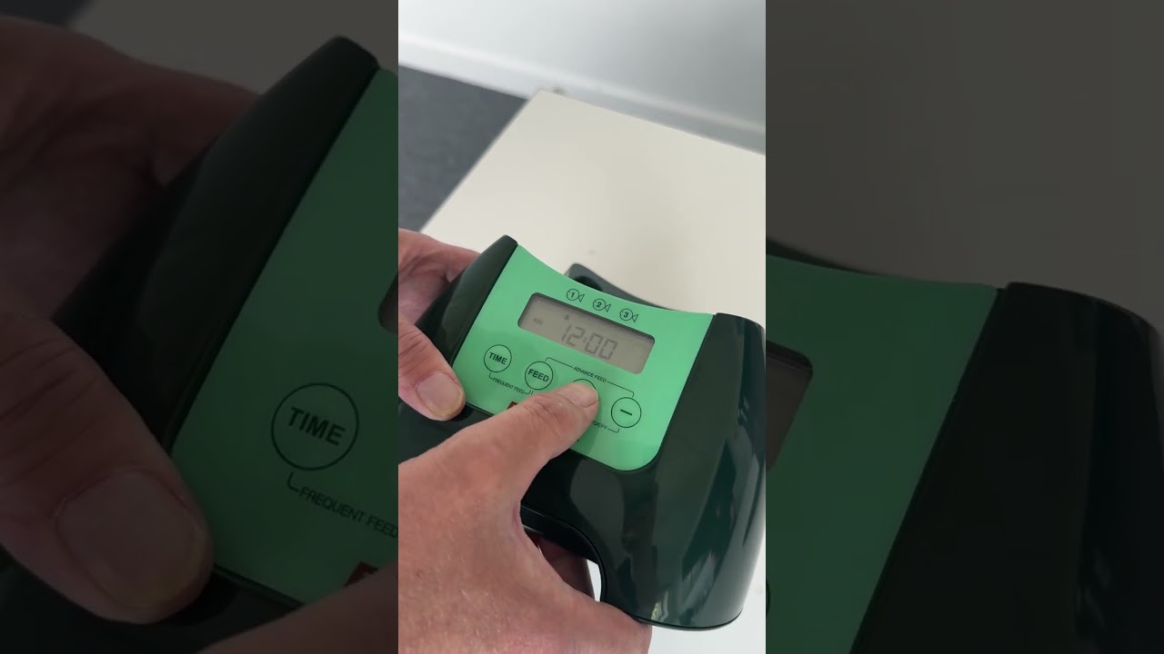 Closer Pets - Fish Mate P7000 348 Pond Feeder - How to set the time and setting up to 3 meal times