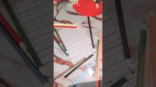 Easy Paper decoration with using pencil colour#diy#shorts