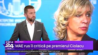 Zaharova îl acuză pe Ciolacu de „imixtiune grosolană în afacerile Republicii Moldova”