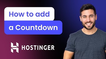 How to add a Countdown to Hostinger