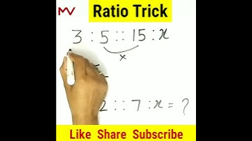 ये तो पता होगा | Ratio Tricks | Maths Tricks | Vedic Maths | Math Trick  | #Maths #Shorts