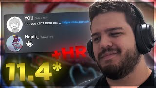 YOU challenged ME to THE HARDEST MAPS YOU KNOW in osu!