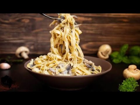 KREMALI MANTAR SOSLU MAKARNA 🍝 | HARİKA BİR TARİF ✨👍