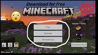 HOW TO DOWNLOAD MINECRAFT FOR FREE || WORKING 100 % PERCENT  || WORK IN PC AND LAPTOP