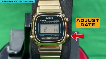 How to Set a Digital Watch Casio D124 LA670WGA-1DF