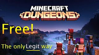 How to get Minecraft dungeons for free!!!