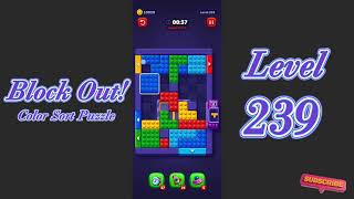 Block Out Level 239 Walkthrough | Color Sort Puzzle Gameplay | Go Answer