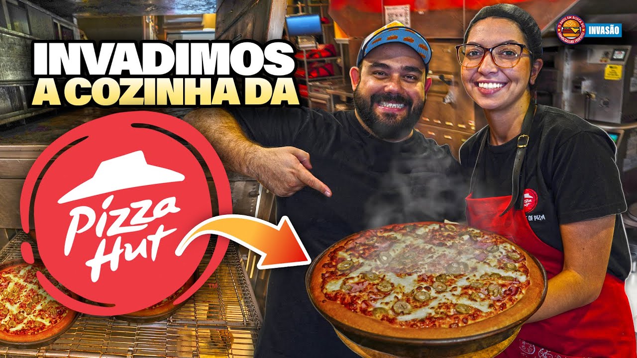 COMO FUNCIONA A COZINHA DA PIZZA HUT!  Invasão Hambúrguer Perfeito - Especial Dia da Pizza