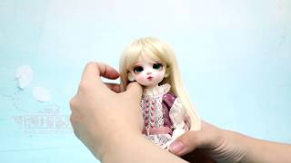 [루츠돌LUTS]구관 인형 가발 씌우는 법How to put a wig on BJD doll