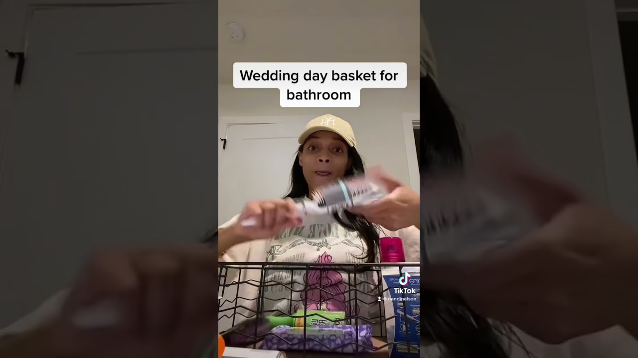 Bathroom wedding baskets 