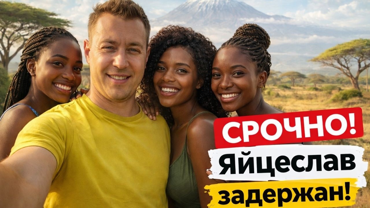 Срочно! Задержан Яйцеслав! Снимал девушек в Африке!