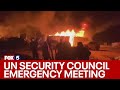 Un security council holding emergency meeting after israeli airstrike