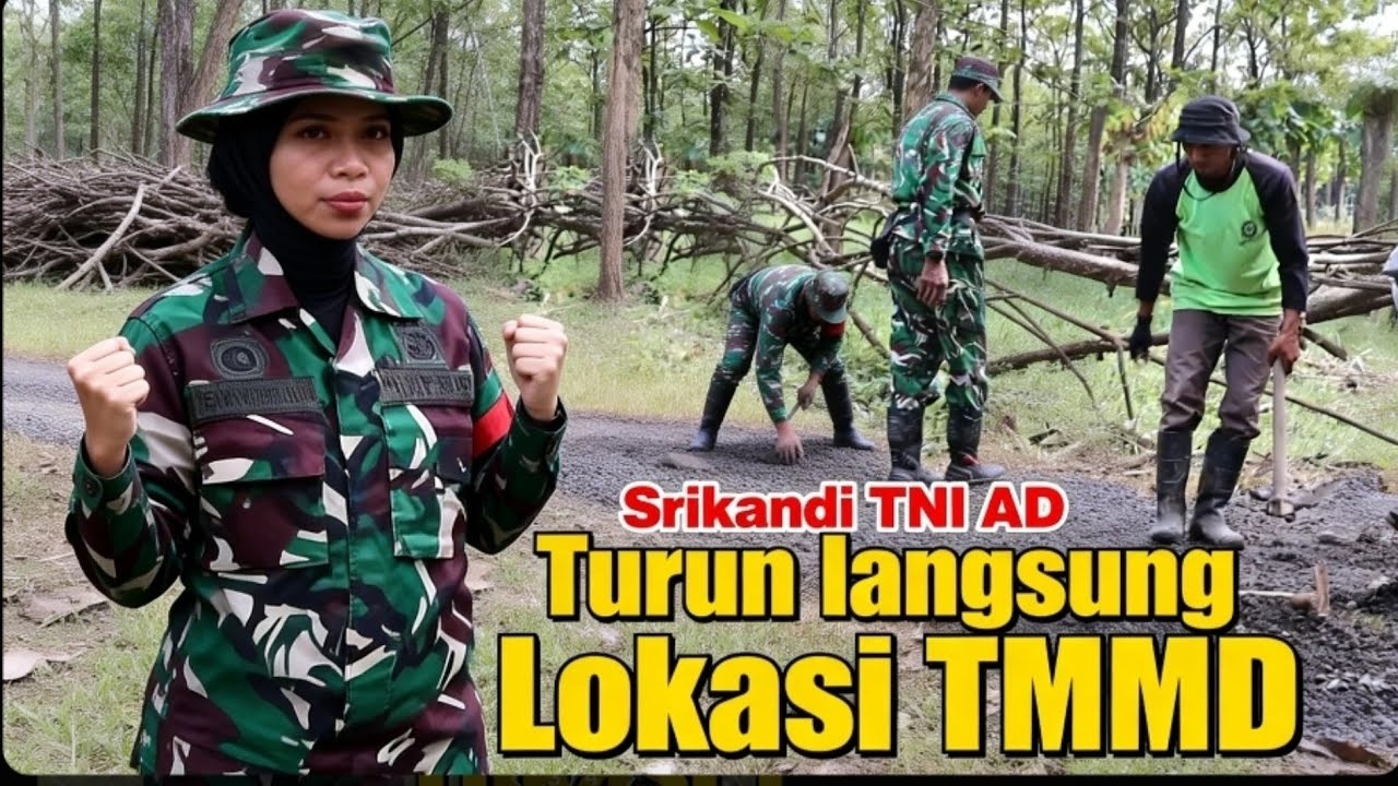 Srikandi TNI AD‼️Turun langsung di lokasi TMMD