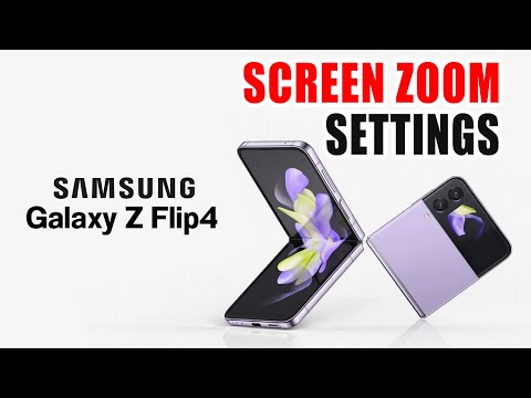 Samsung Z Flip 4  Screen Zoom Settings – How To Adjust Screen Size On Samsung