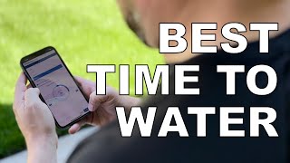 Best time to water your lawn.