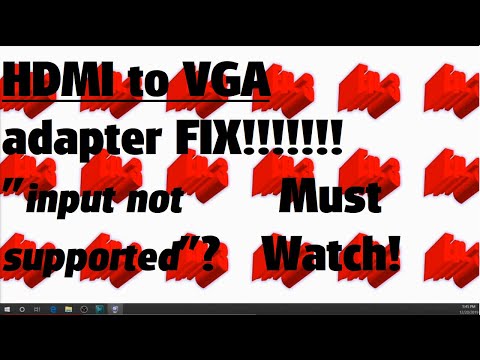 HDMI to VGA adapter fix having trouble with your HDMI to VGA adapter MUST WATCH THIS by Nick Leffakis