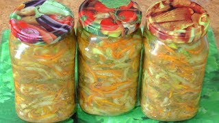 Острый салат из огурцов на зиму / Spicy cucumber salad for the winter Острый салат из огурцов на зиму / Spicy cucumber salad for the winter