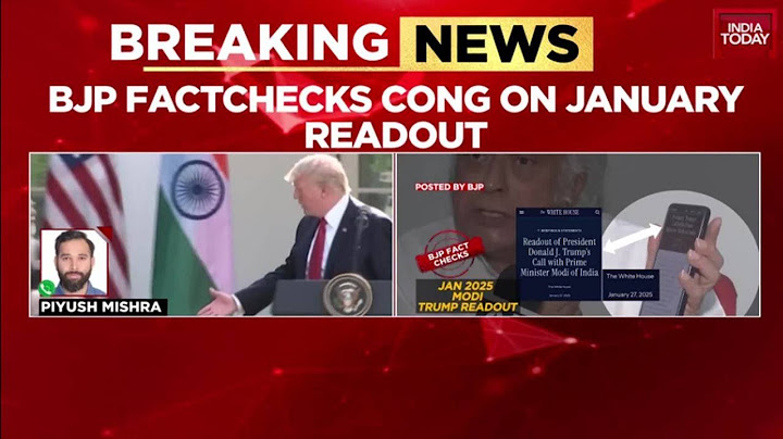 BJP Slams Congress Over 'Fake' US Embassy Readout, Presses Treason Charge | India Today