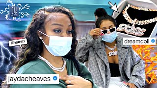 Jayda & Dreamdoll Spend A Bag Together At Jewelry Unlimited Crazy Custom Chain