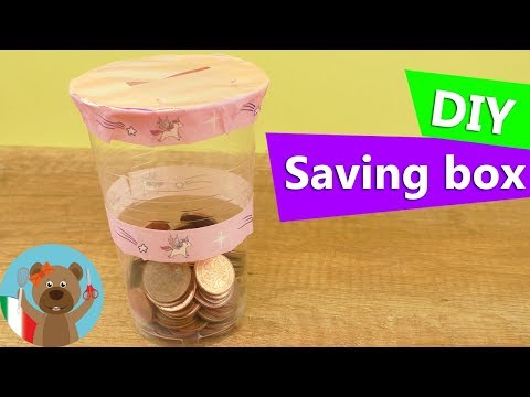 Salvadanaio di plastica trasparente / Money Box (trasparente