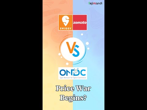 ONDC Vs Zomato & Swiggy: Price War Begins? | Teji Mandi | #shorts
