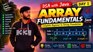 DSA with Java Day 1 🔥 | Array Fundamentals Explained from Scratch | Java DSA