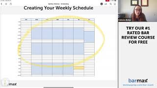 How to Schedule Your Bar Exam Study Time Webinar - BarMax Bar Exam, MBE & MPRE Review screenshot 2